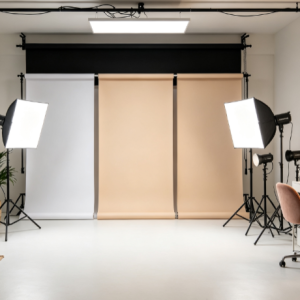 Half Day 4 Hour Premium Photography Studio Hire Multi-Backdrop Setup